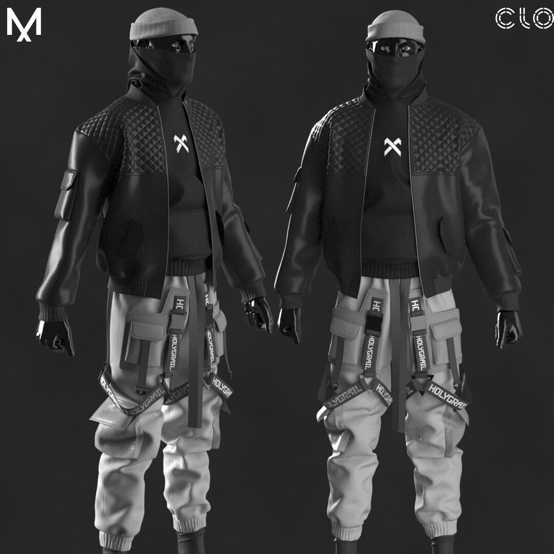 OUTFIT MALE  OBJ mtl FBX ZPRJ 3D model_1