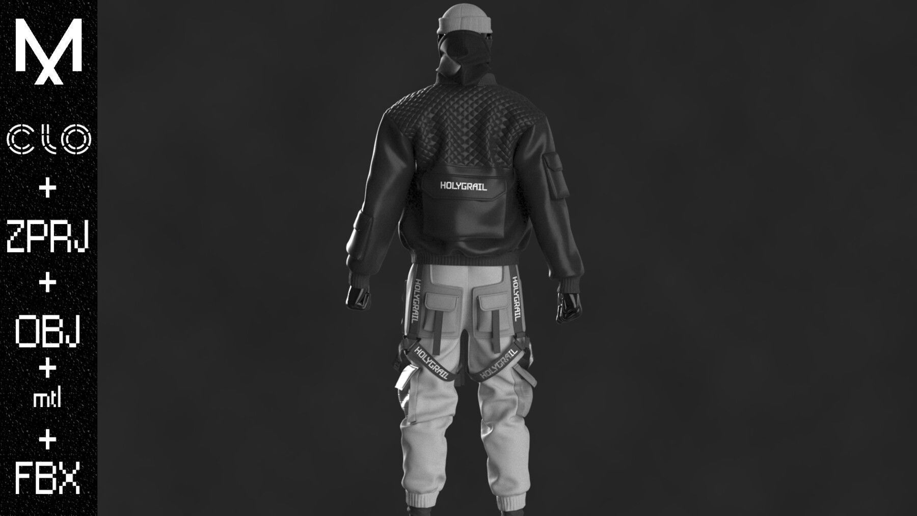 OUTFIT MALE  OBJ mtl FBX ZPRJ 3D model_6