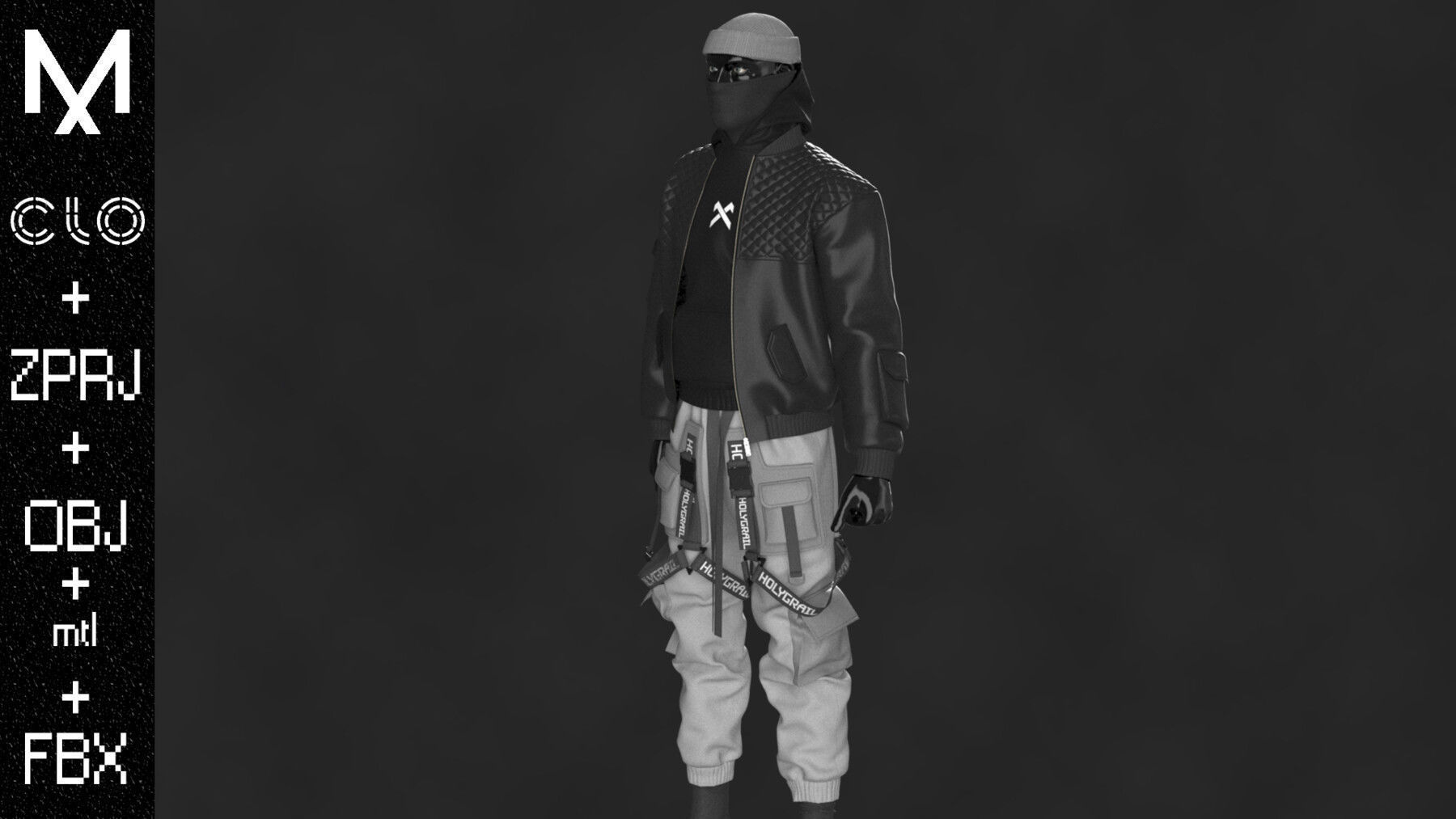 OUTFIT MALE  OBJ mtl FBX ZPRJ 3D model_4