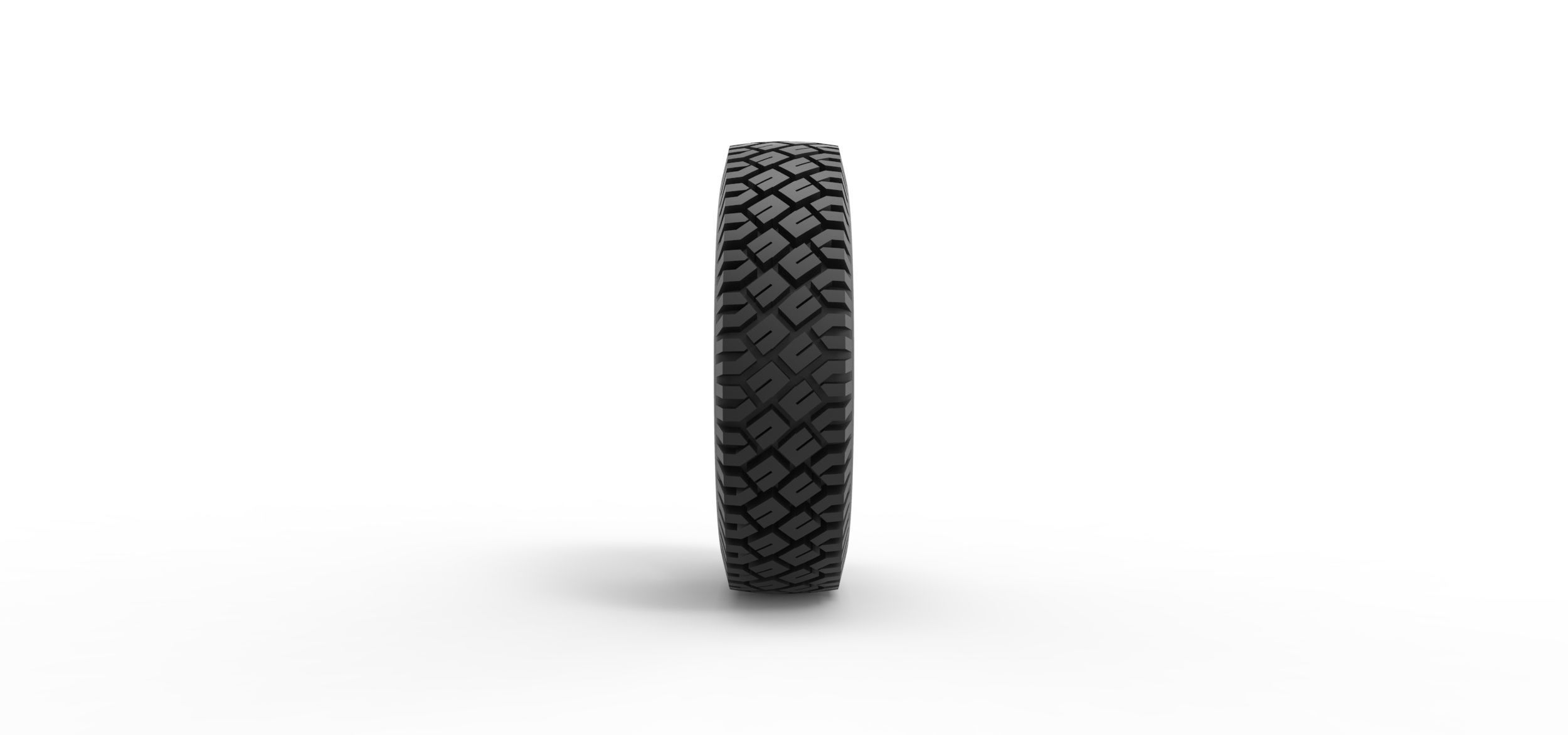 Offroad tire 71 Scale 1 to 25 3D print model_3