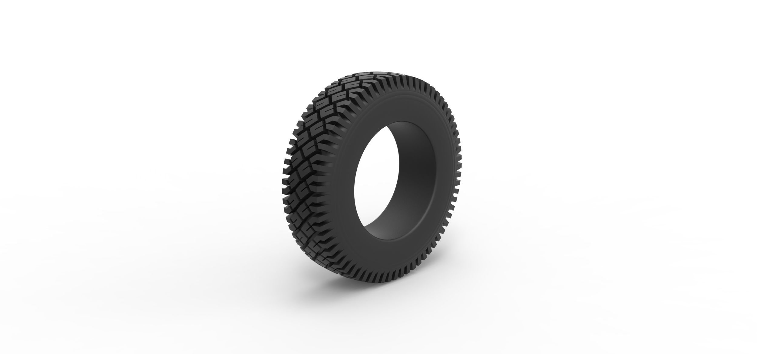 Offroad tire 71 Scale 1 to 25 3D print model_1