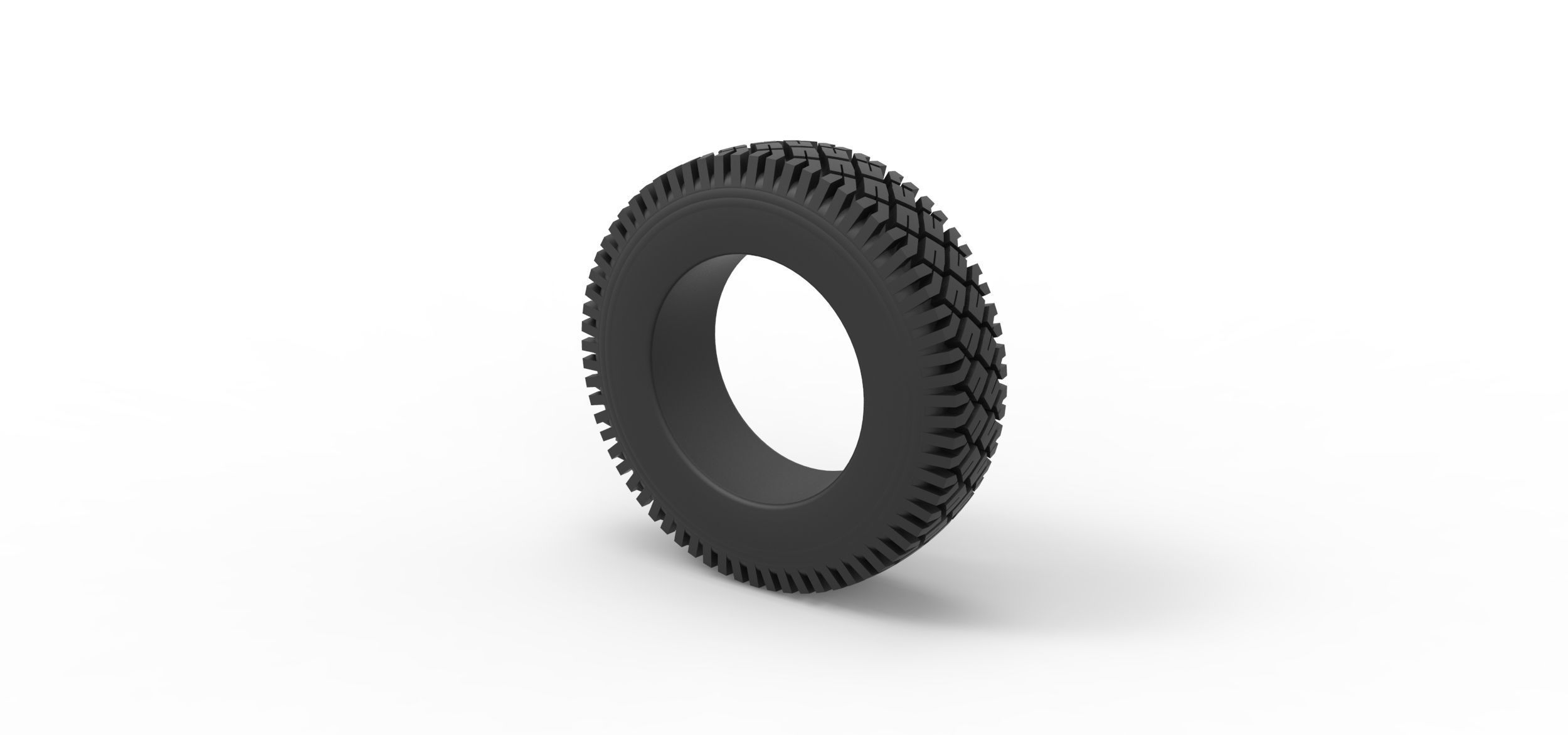 Offroad tire 71 Scale 1 to 25 3D print model_6