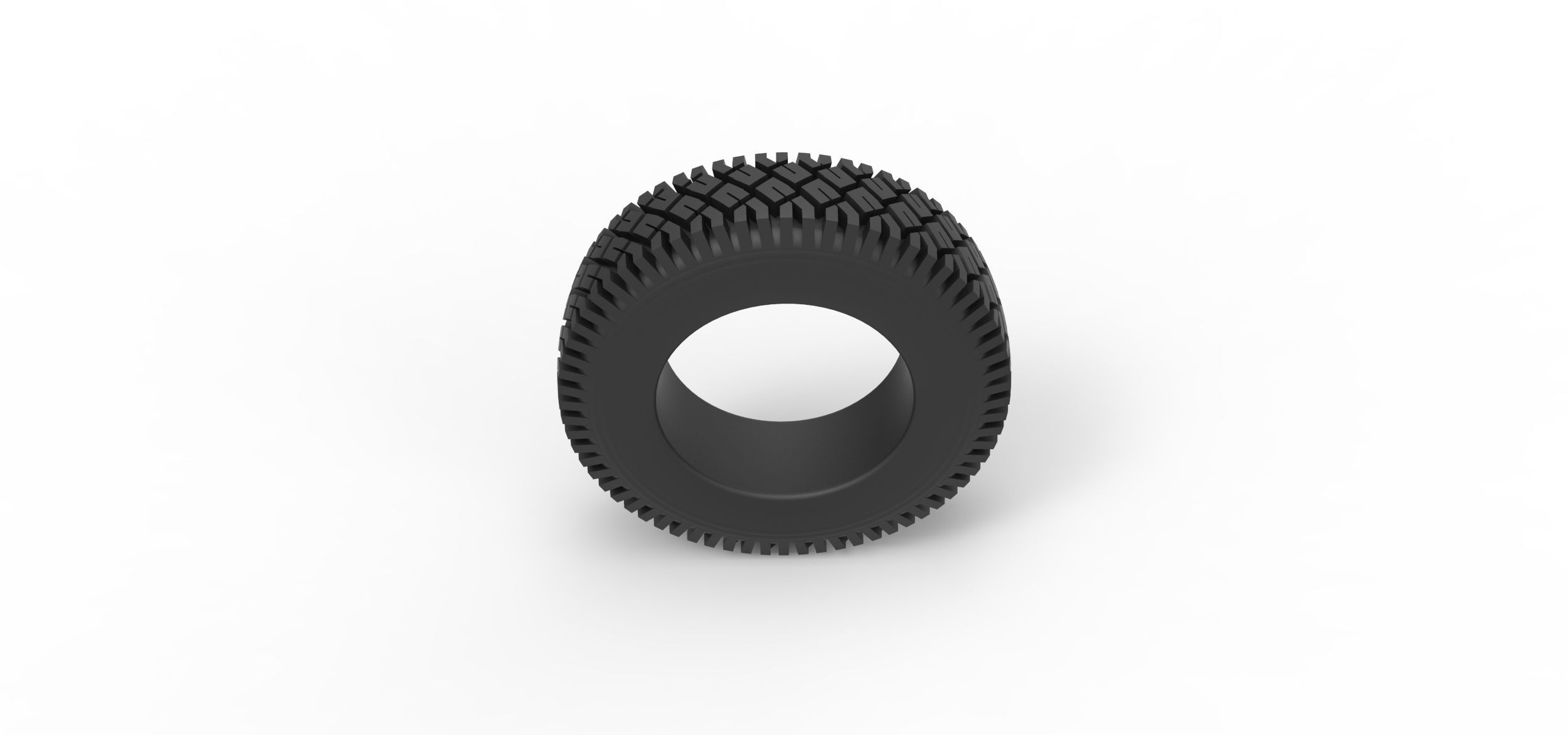 Offroad tire 71 Scale 1 to 25 3D print model_5