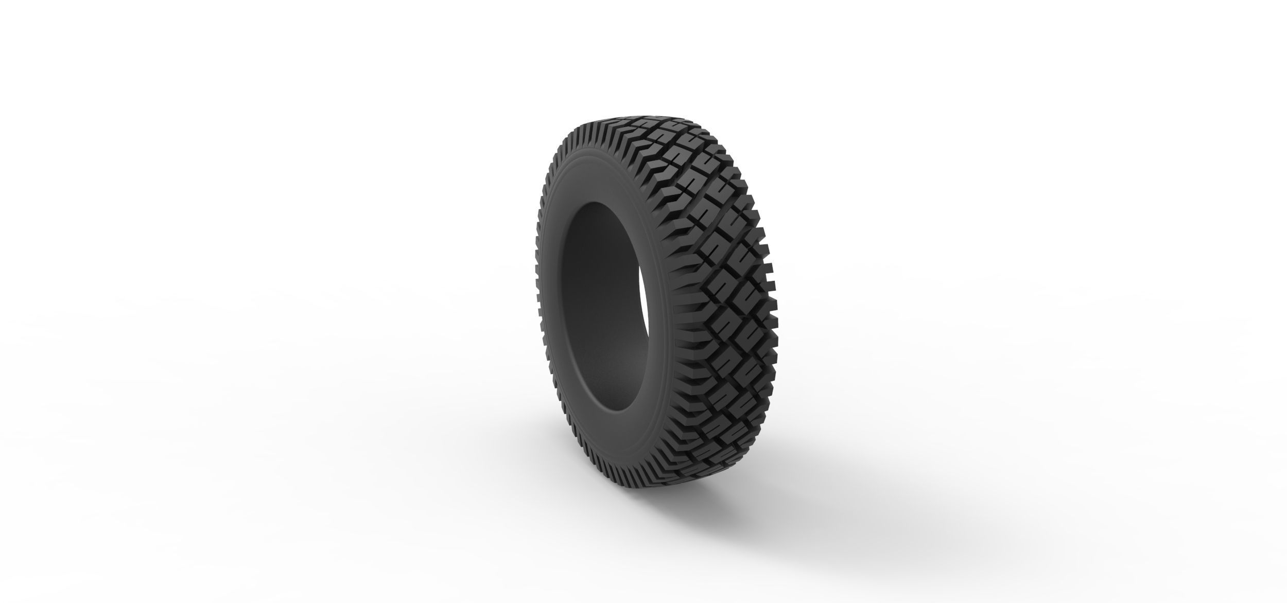 Offroad tire 71 Scale 1 to 25 3D print model_7