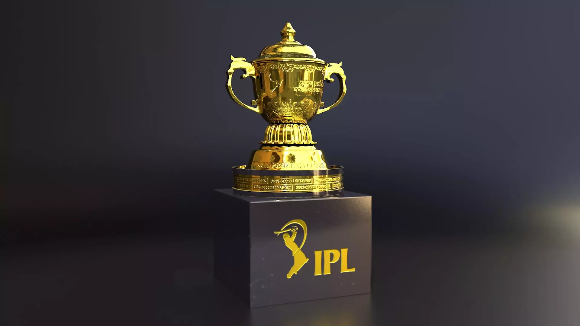IPL Trophy 3D model_0