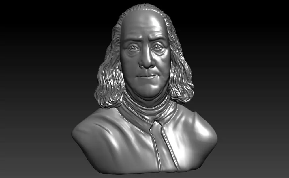 Benjamin Bust 3D model 3D print model