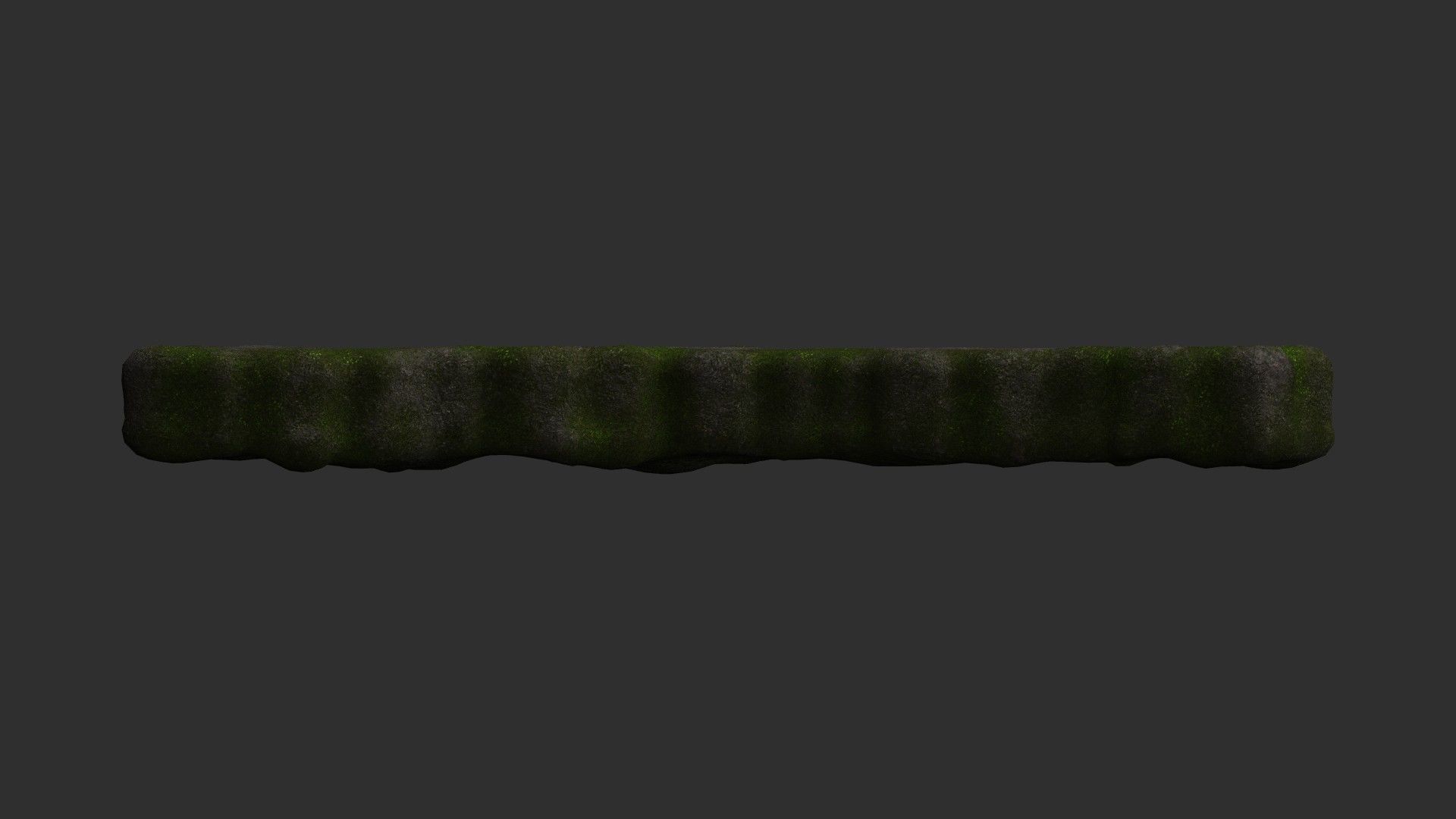 Rock Walkway 3 - Moss 1 Low-poly 3D model_1
