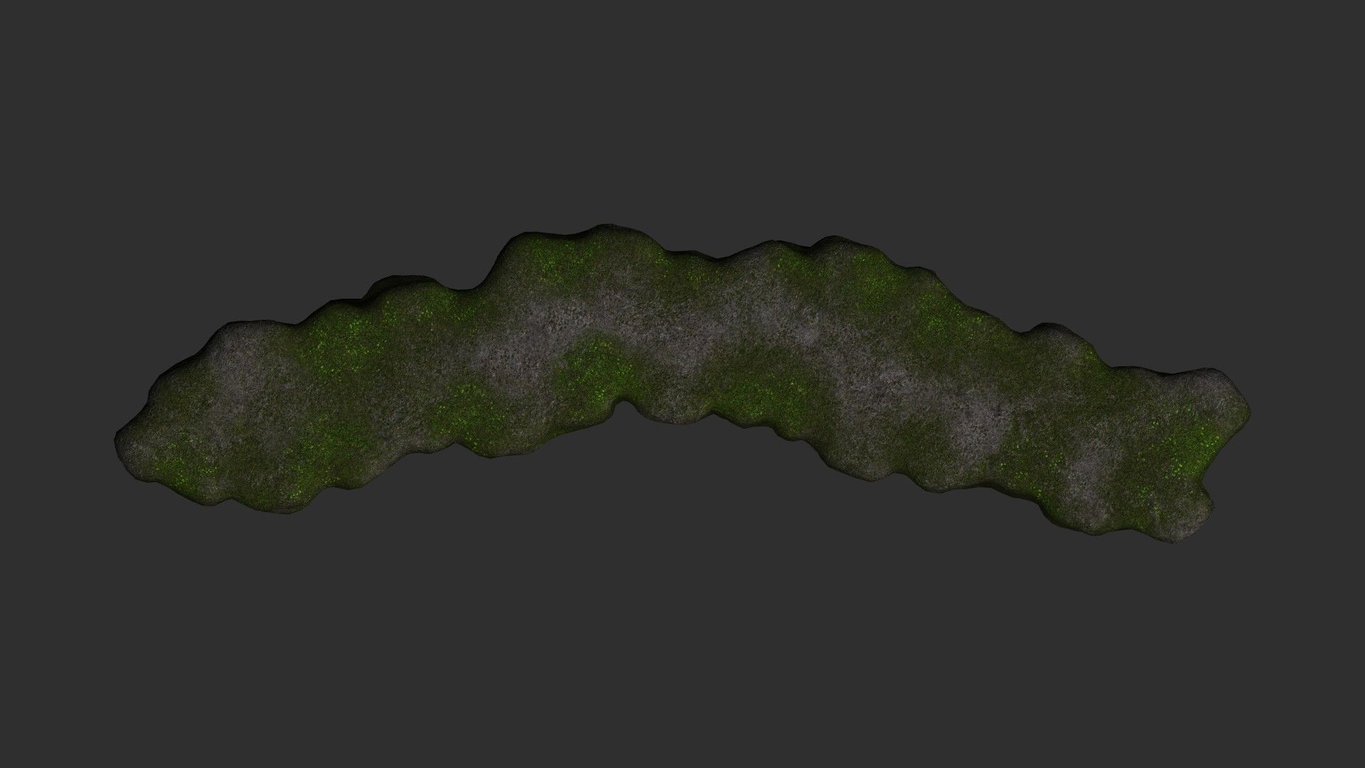 Rock Walkway 3 - Moss 1 Low-poly 3D model_3