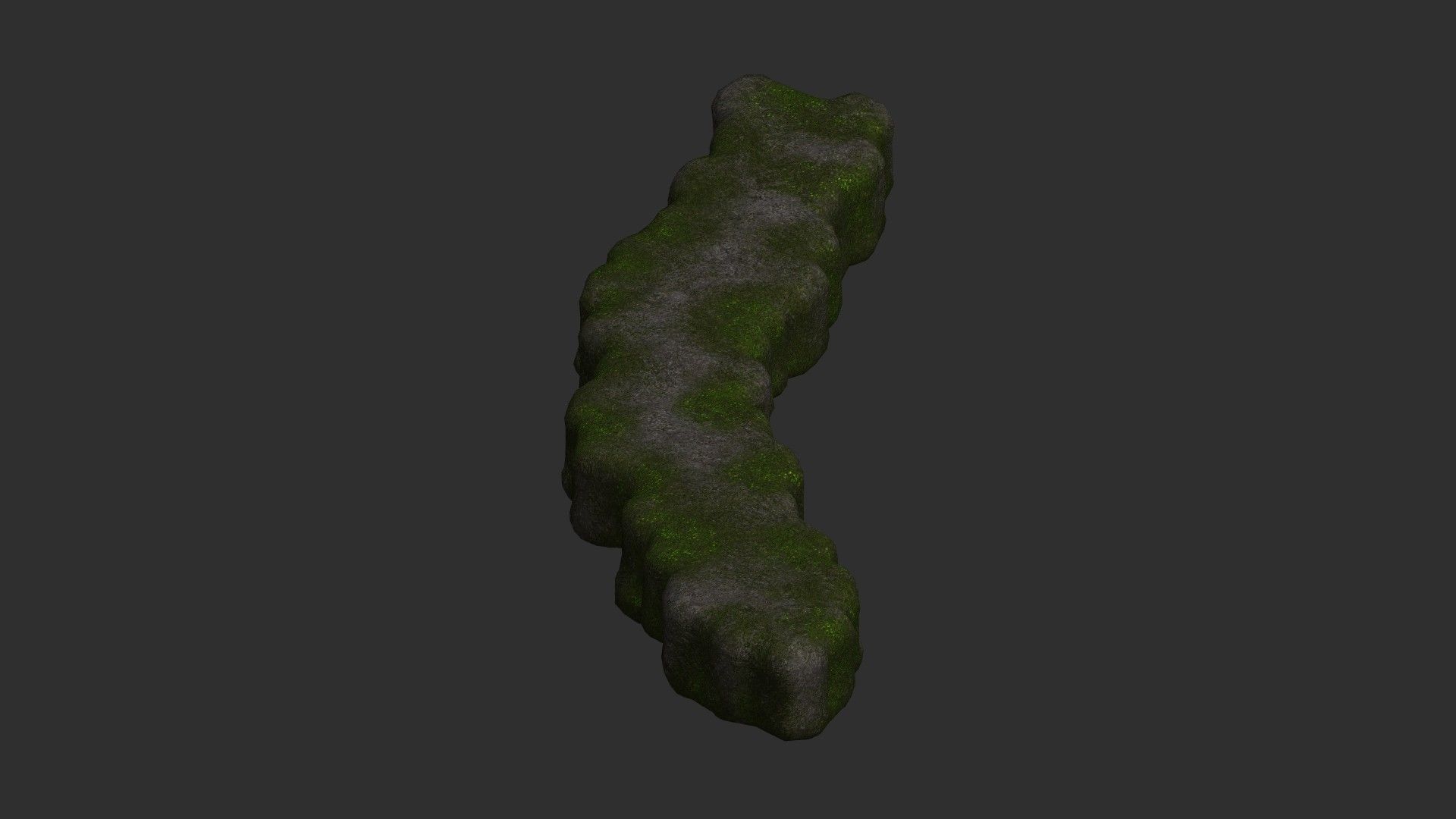 Rock Walkway 3 - Moss 1 Low-poly 3D model_8