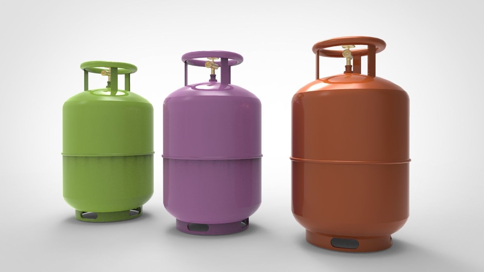 Gas Cylinder kitchen 3D model | CGTrader