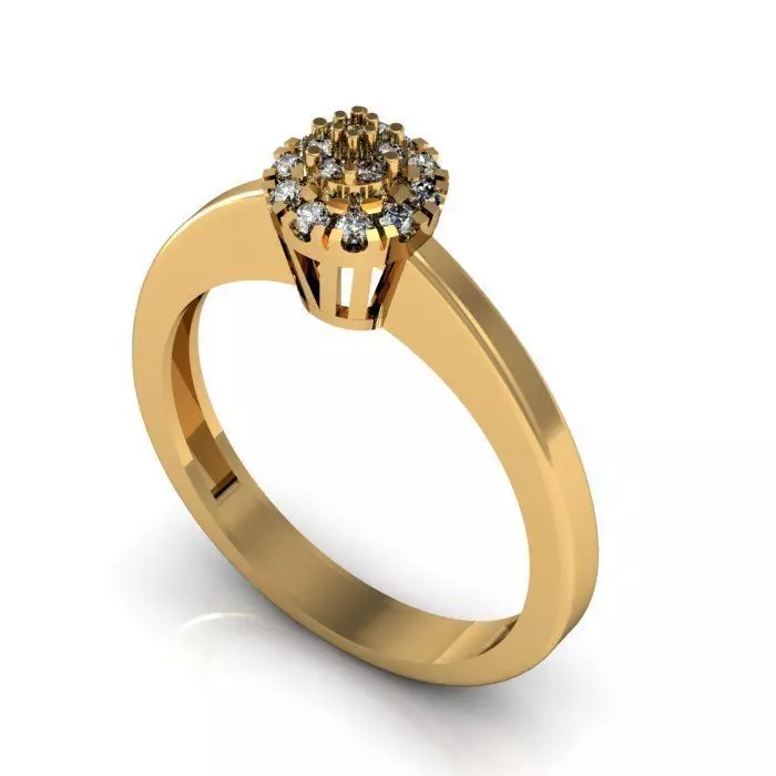 daimond ring 3D print model