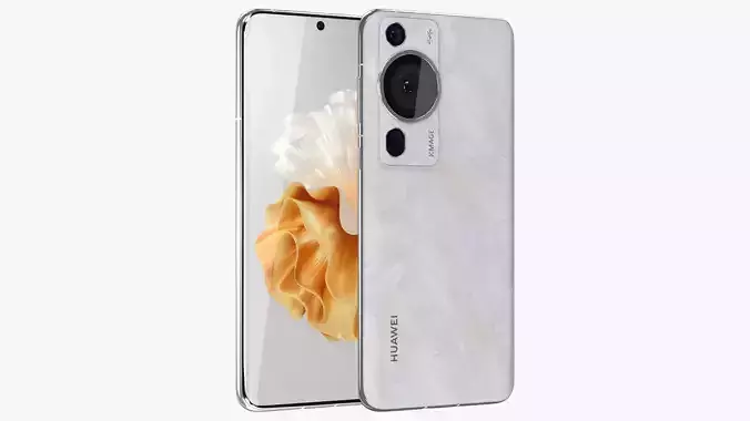 Huawei P60 Pro Rococo Pearl Low-poly 3D model