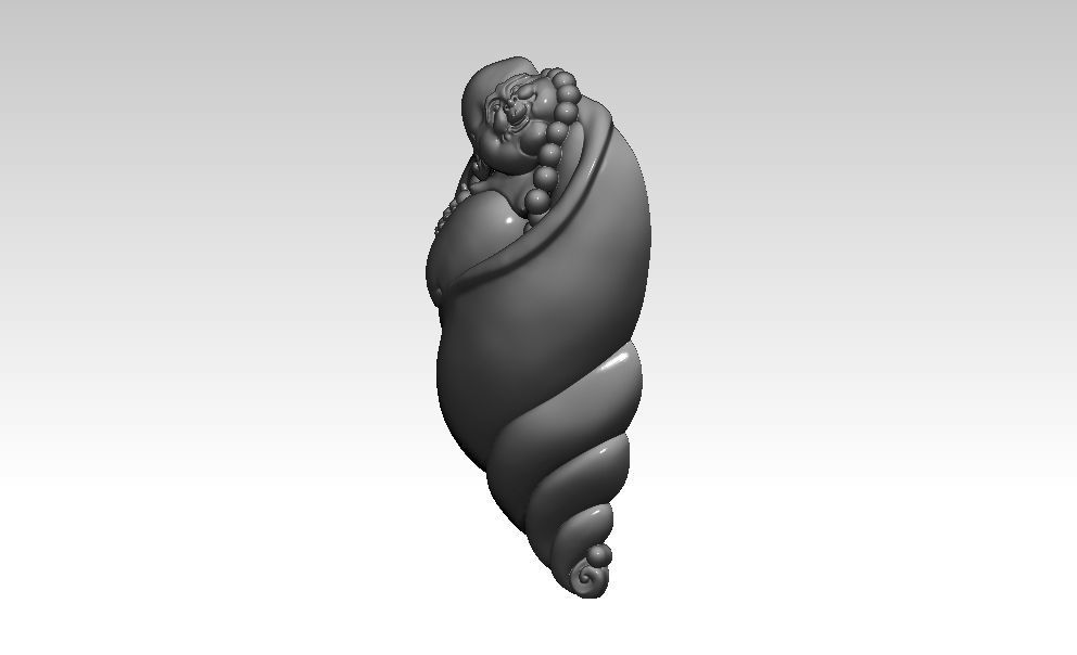 Buddha shell 3D Model 3D print model_4