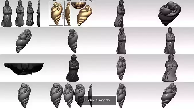 Budha 3D Model Collection
