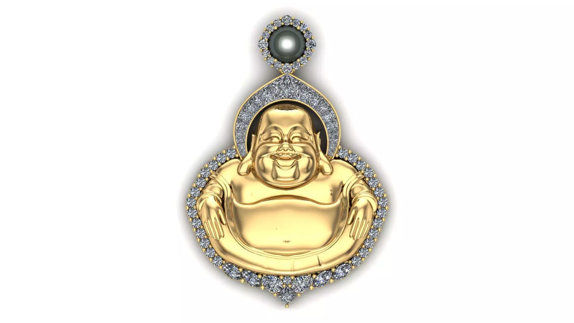 Budha Pendant 3D Model 3D print model