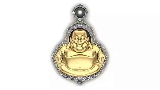 Budha Pendant 3D Model 3D print model