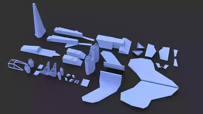 fighter jet  3D print model