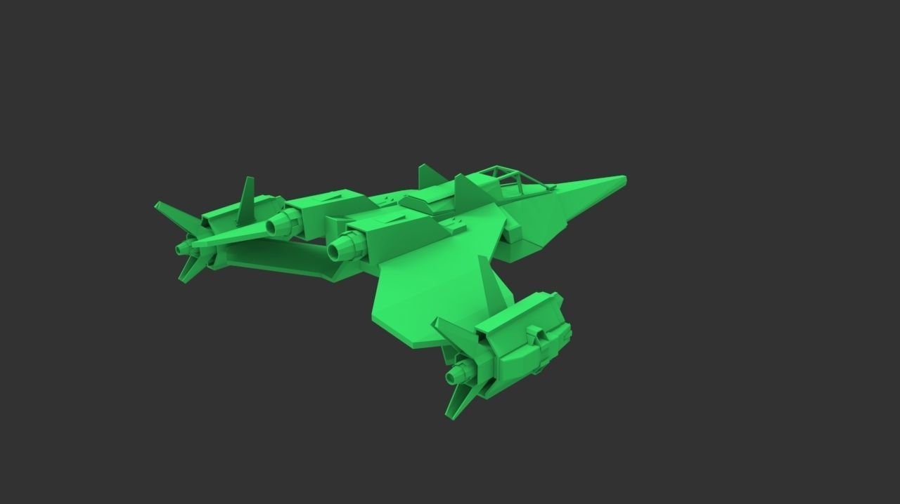 fighter jet  3D print model_2