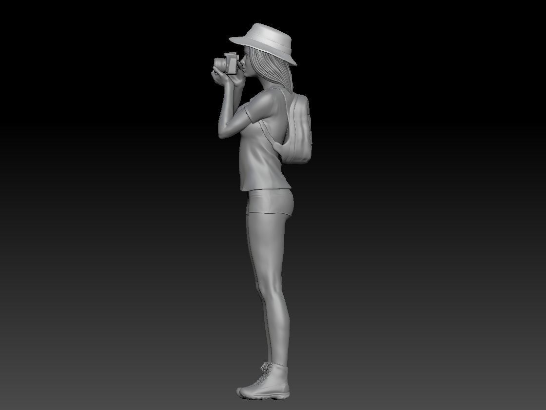 SAFARI GIRL PHOTOGRAPHER 3D print model_2