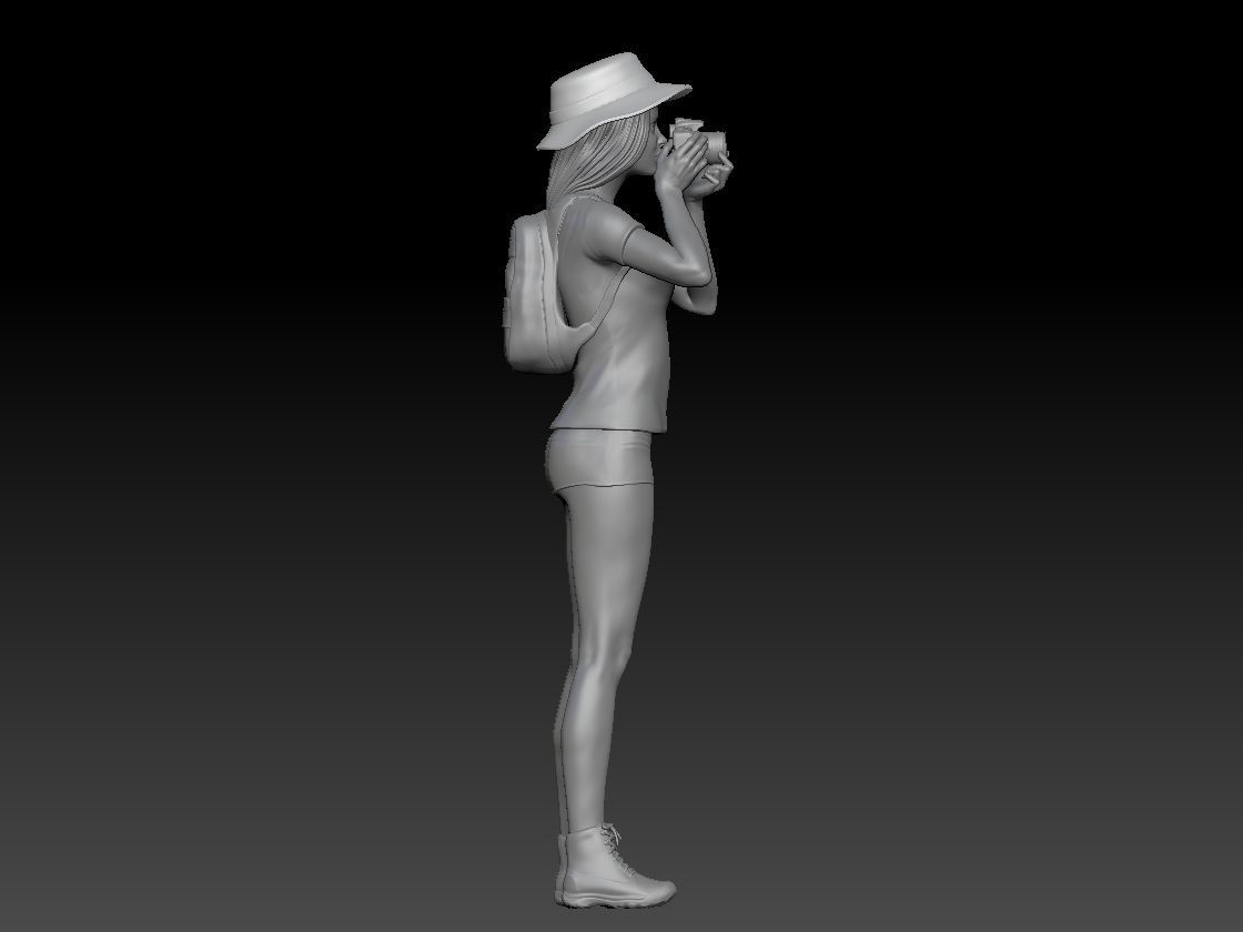 SAFARI GIRL PHOTOGRAPHER 3D print model_5
