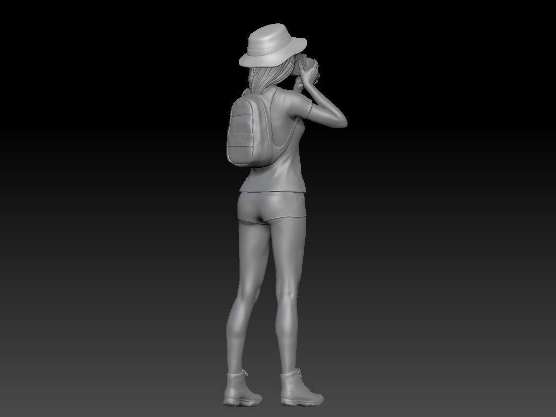 SAFARI GIRL PHOTOGRAPHER 3D print model_4
