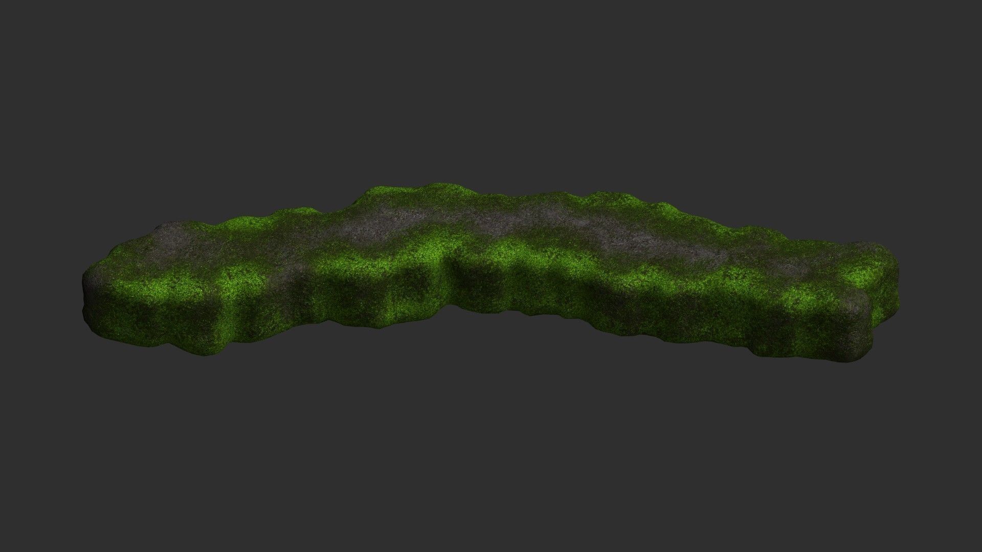 Rock Walkway 3 - Moss 2 Low-poly 3D model_7