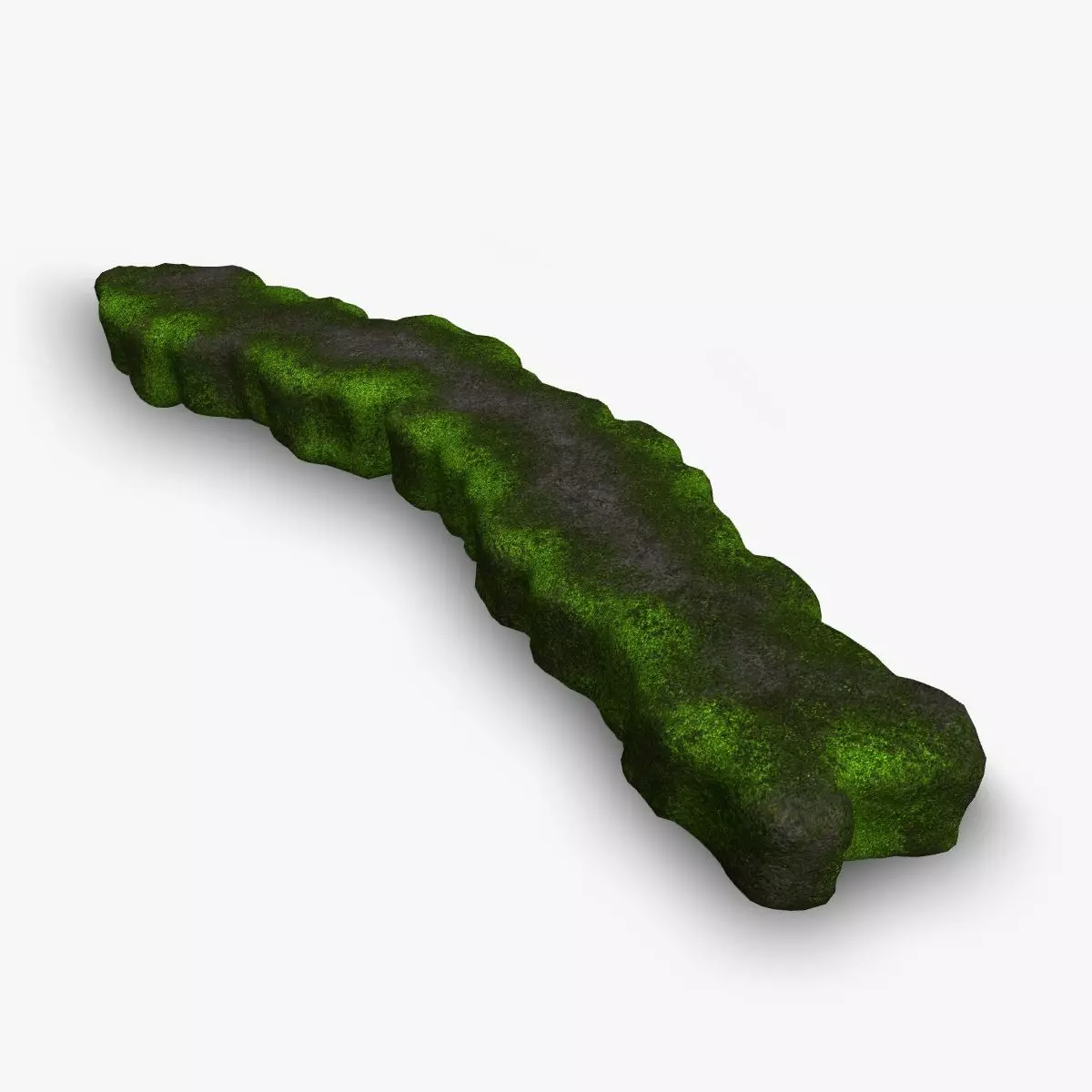Rock Walkway 3 - Moss 2 Low-poly 3D model_0