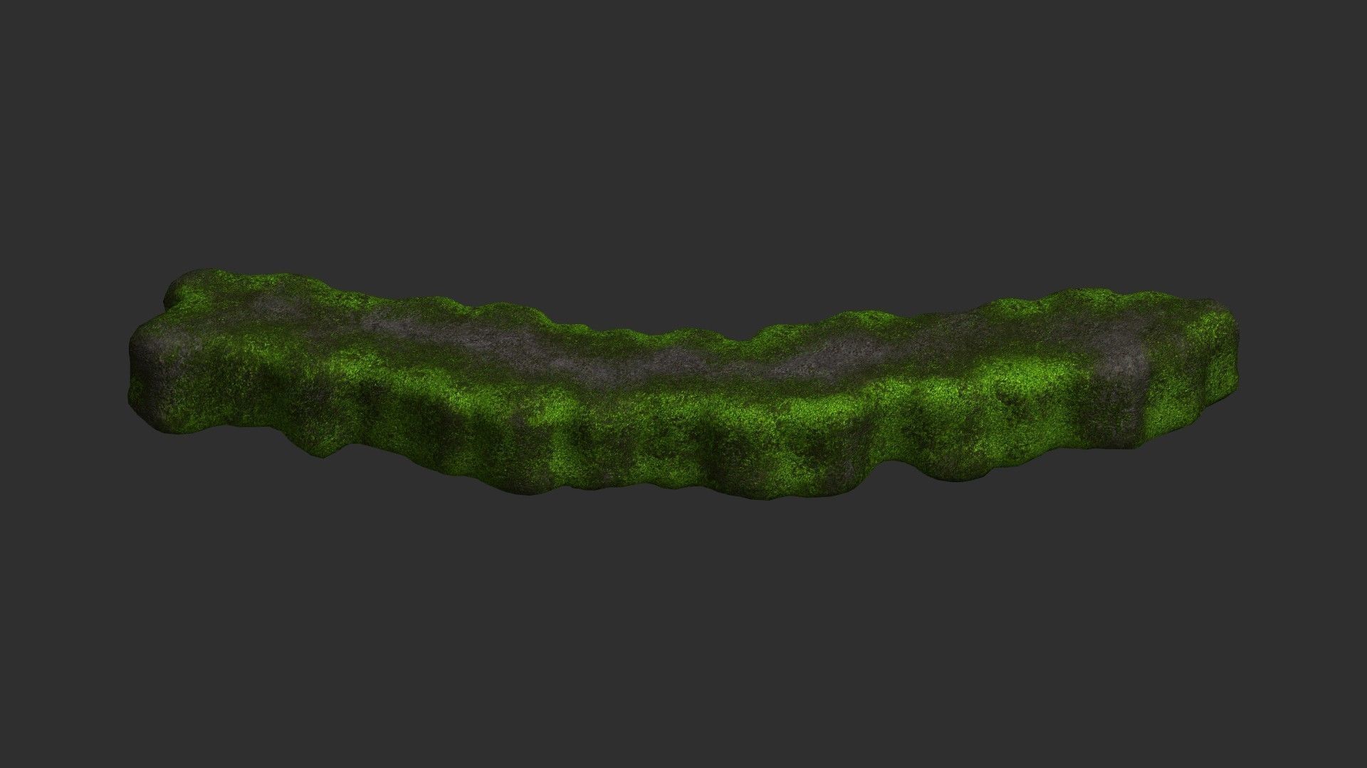 Rock Walkway 3 - Moss 2 Low-poly 3D model_4