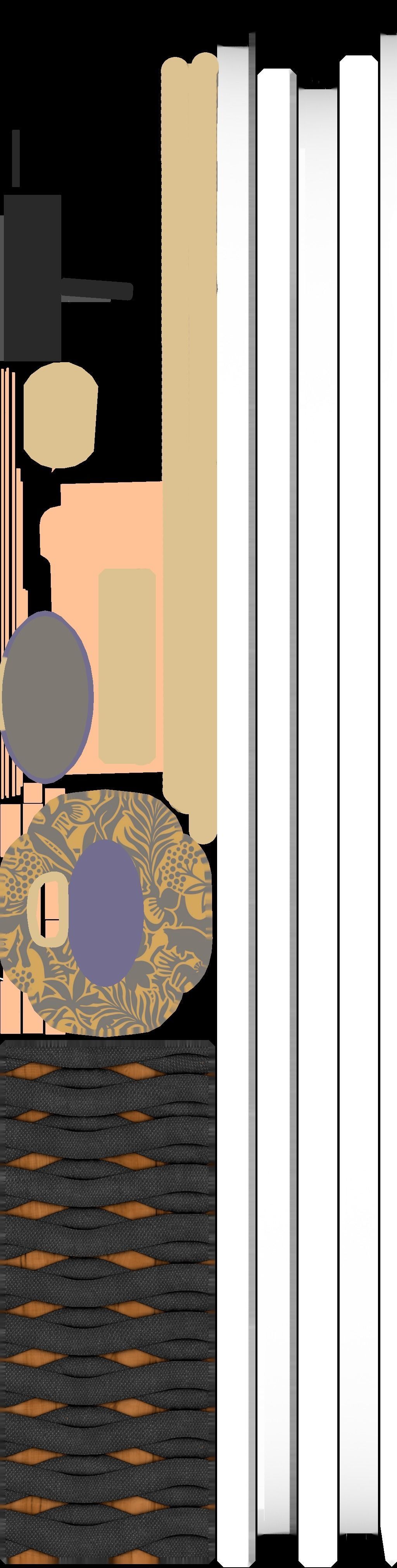 Samurai sword Low-poly 3D model_8