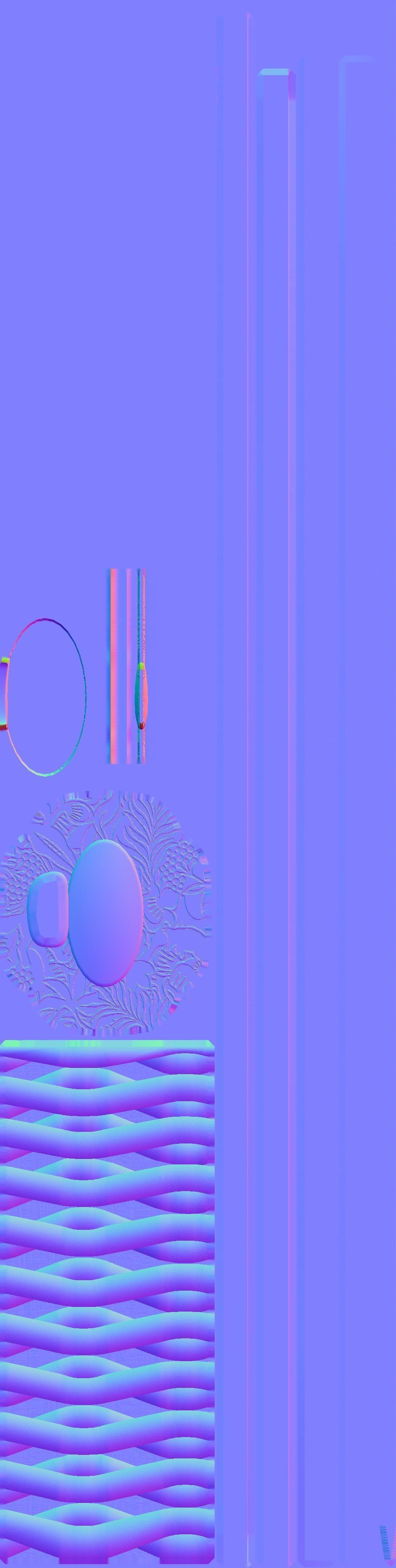 Samurai sword Low-poly 3D model_10