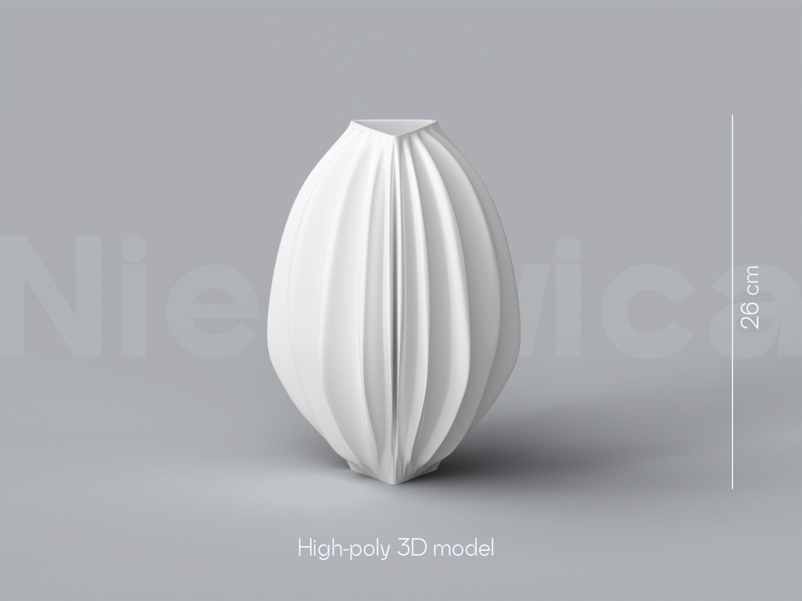 NIEDWICA VASE D-6 3D PRINTING VASE 3D MODEL STL FILE 3D print model_2