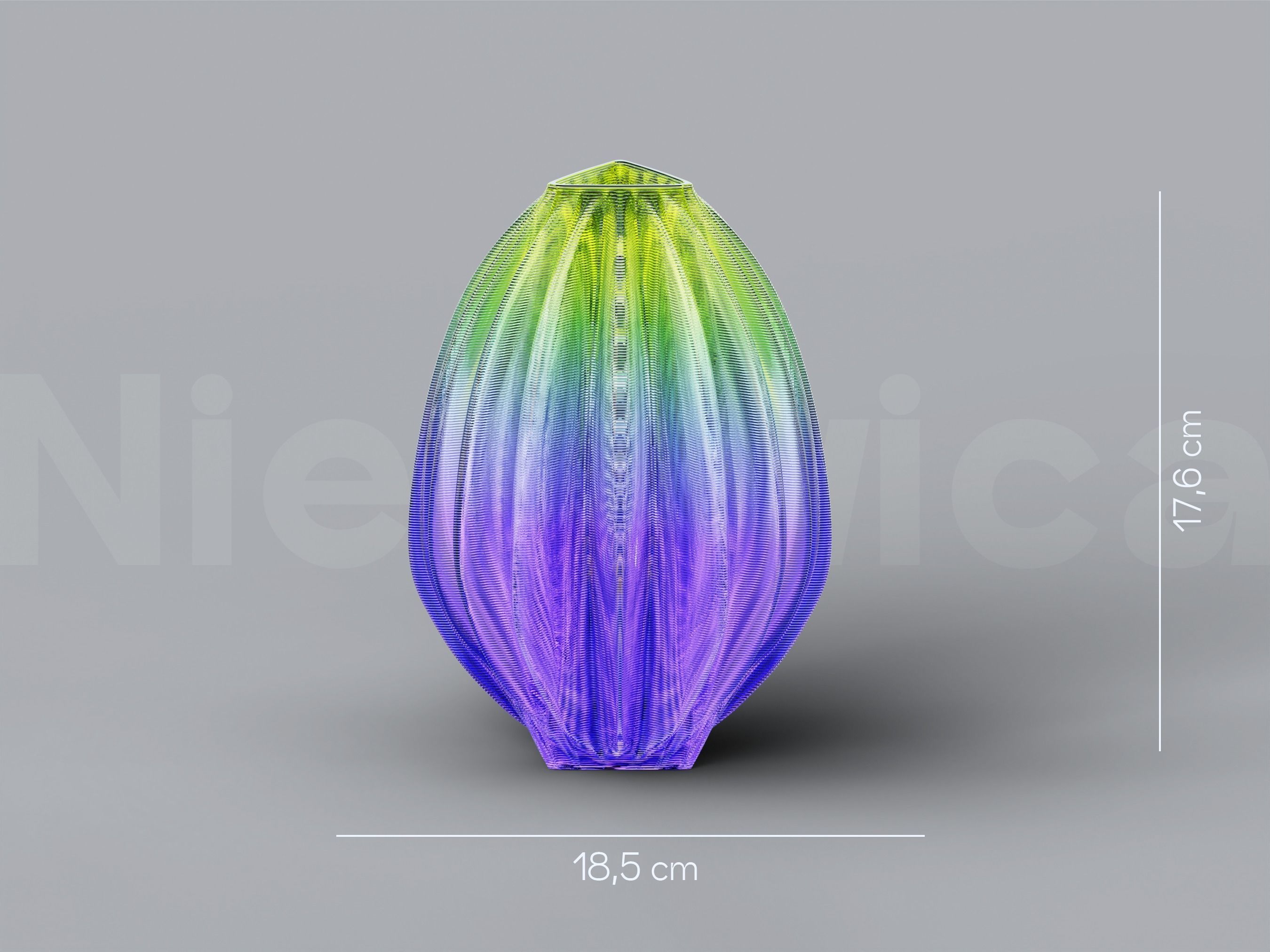 NIEDWICA VASE D-6 3D PRINTING VASE 3D MODEL STL FILE 3D print model_1