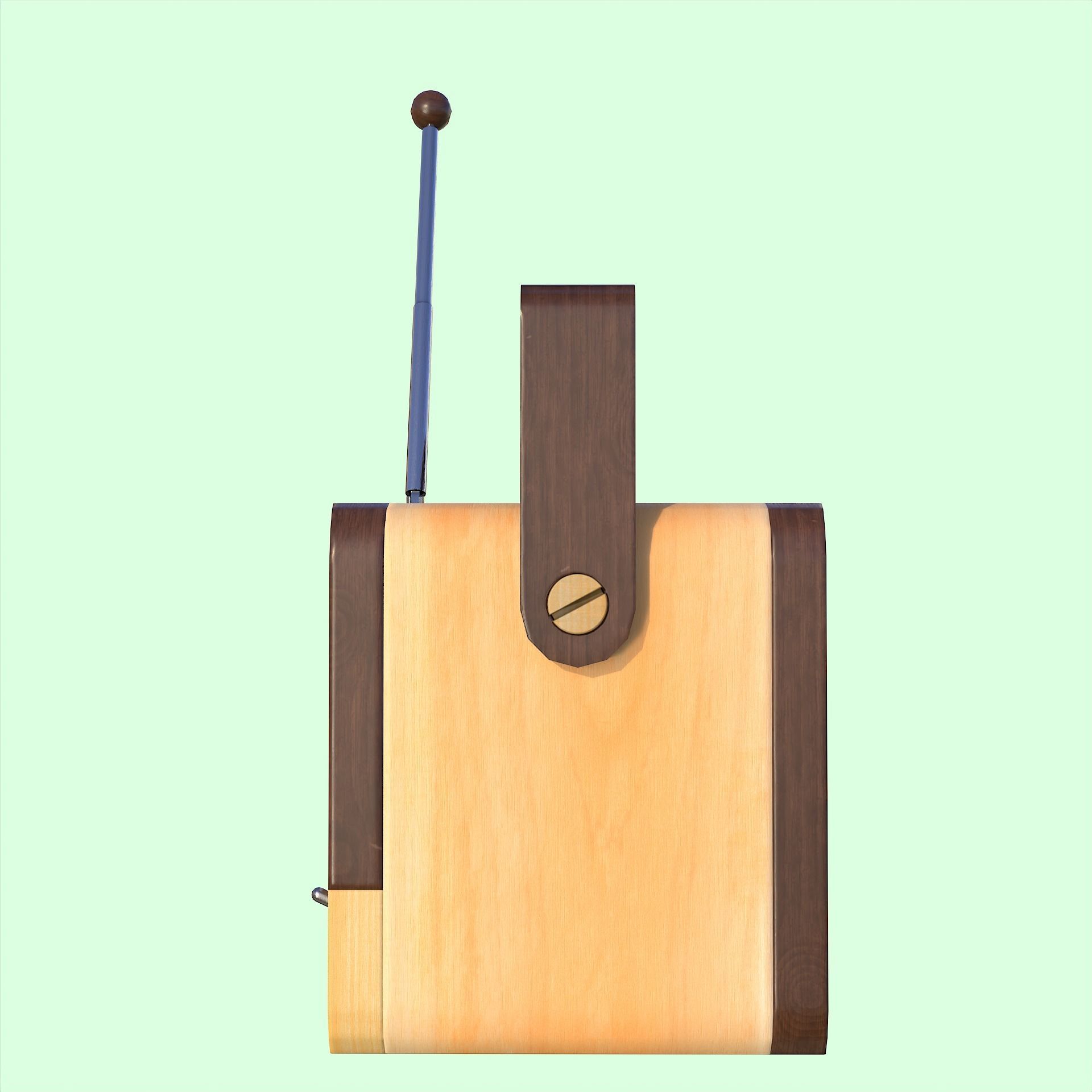 Minimalist Radio Free low-poly 3D model_6