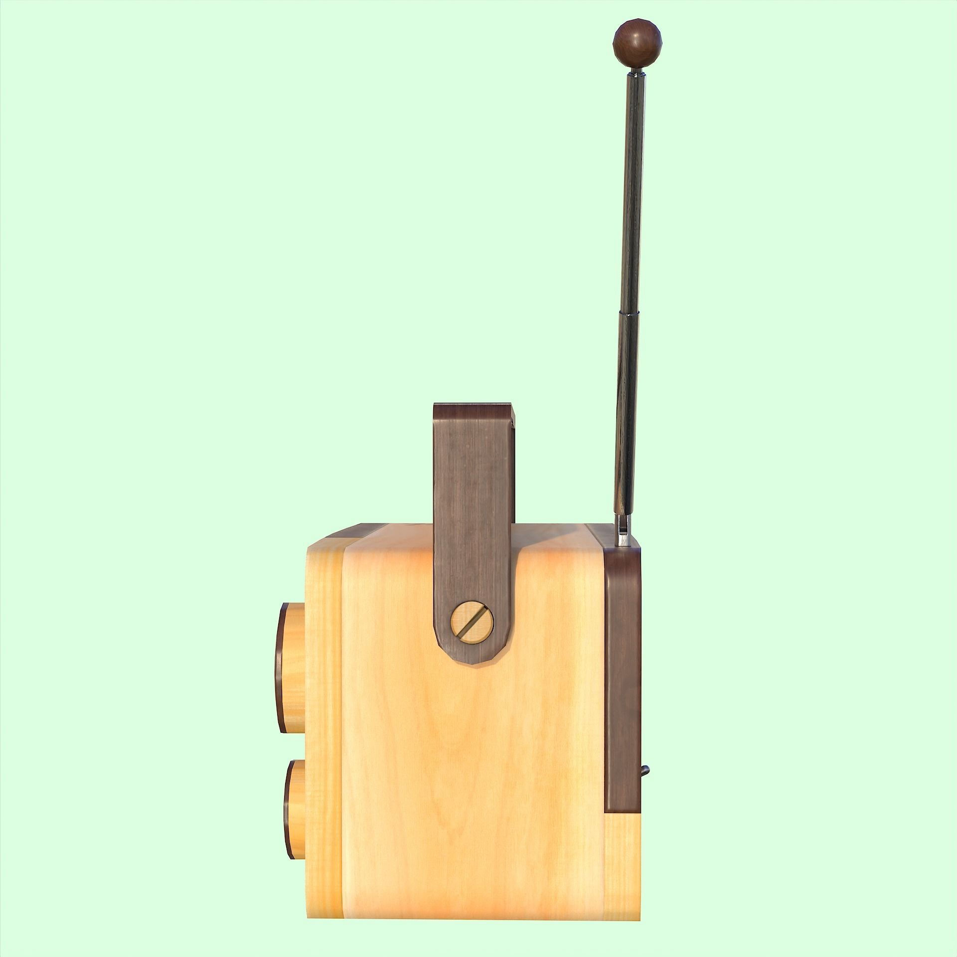 Minimalist Radio Free low-poly 3D model_4