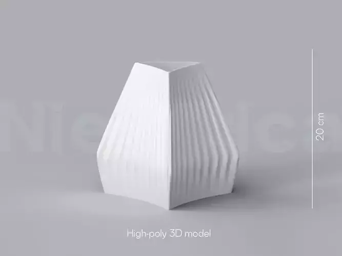 NIEDWICA VASE D-7 3D PRINTING VASE 3D MODEL STL FILE 3D print model