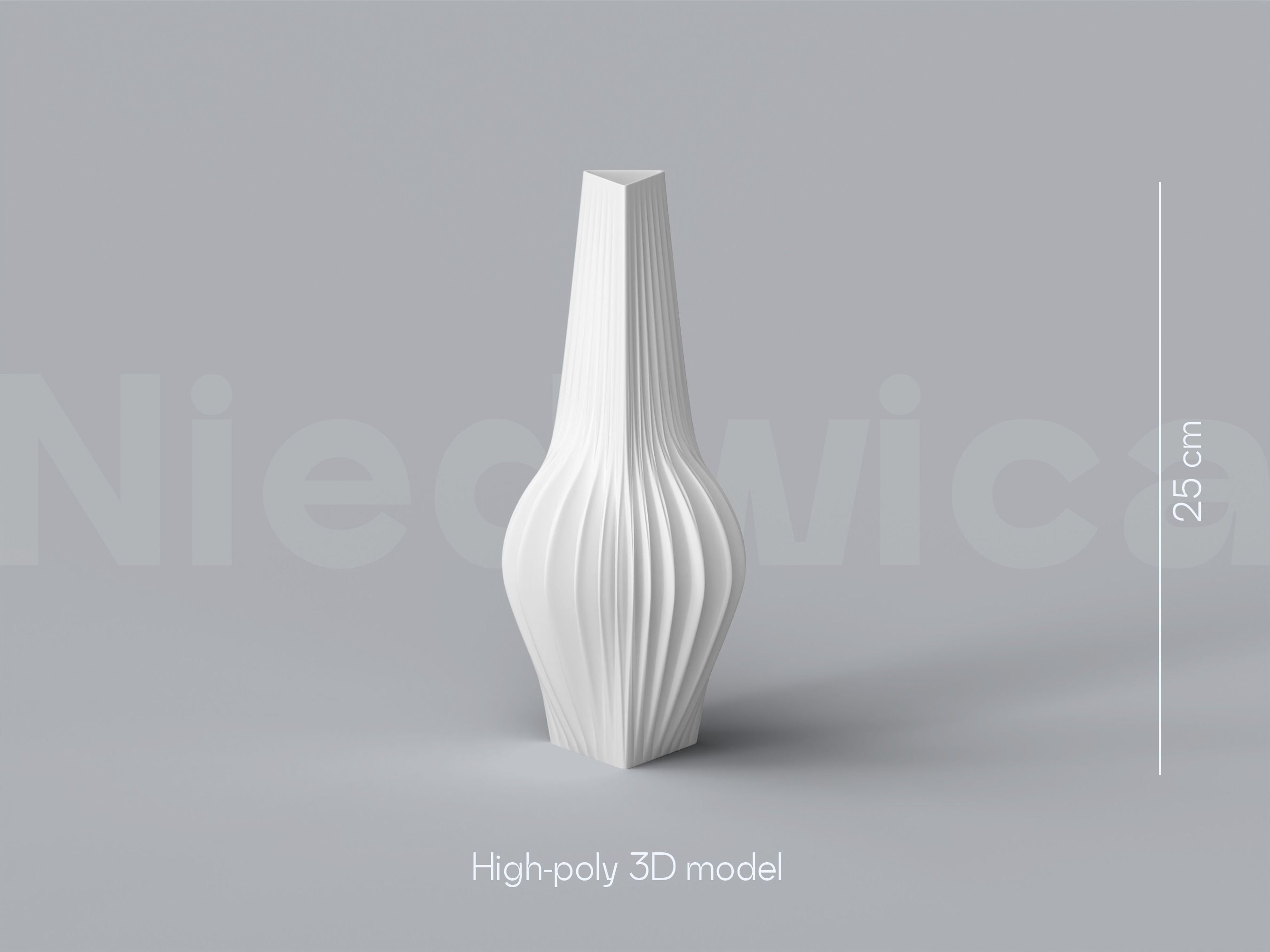NIEDWICA VASE D-10 3D PRINTING VASE 3D MODEL STL FILE 3D print model_2