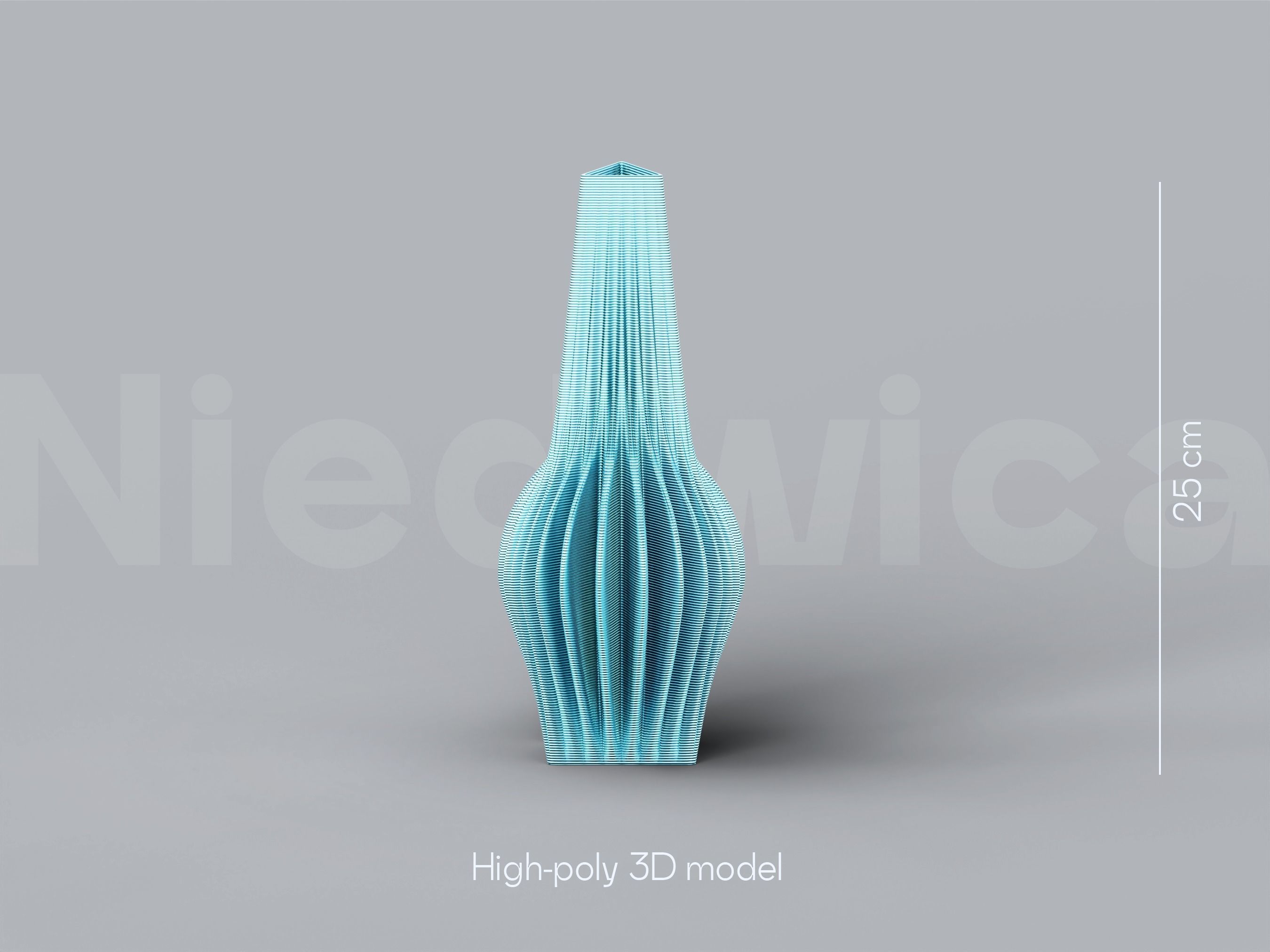 NIEDWICA VASE D-10 3D PRINTING VASE 3D MODEL STL FILE 3D print model_1