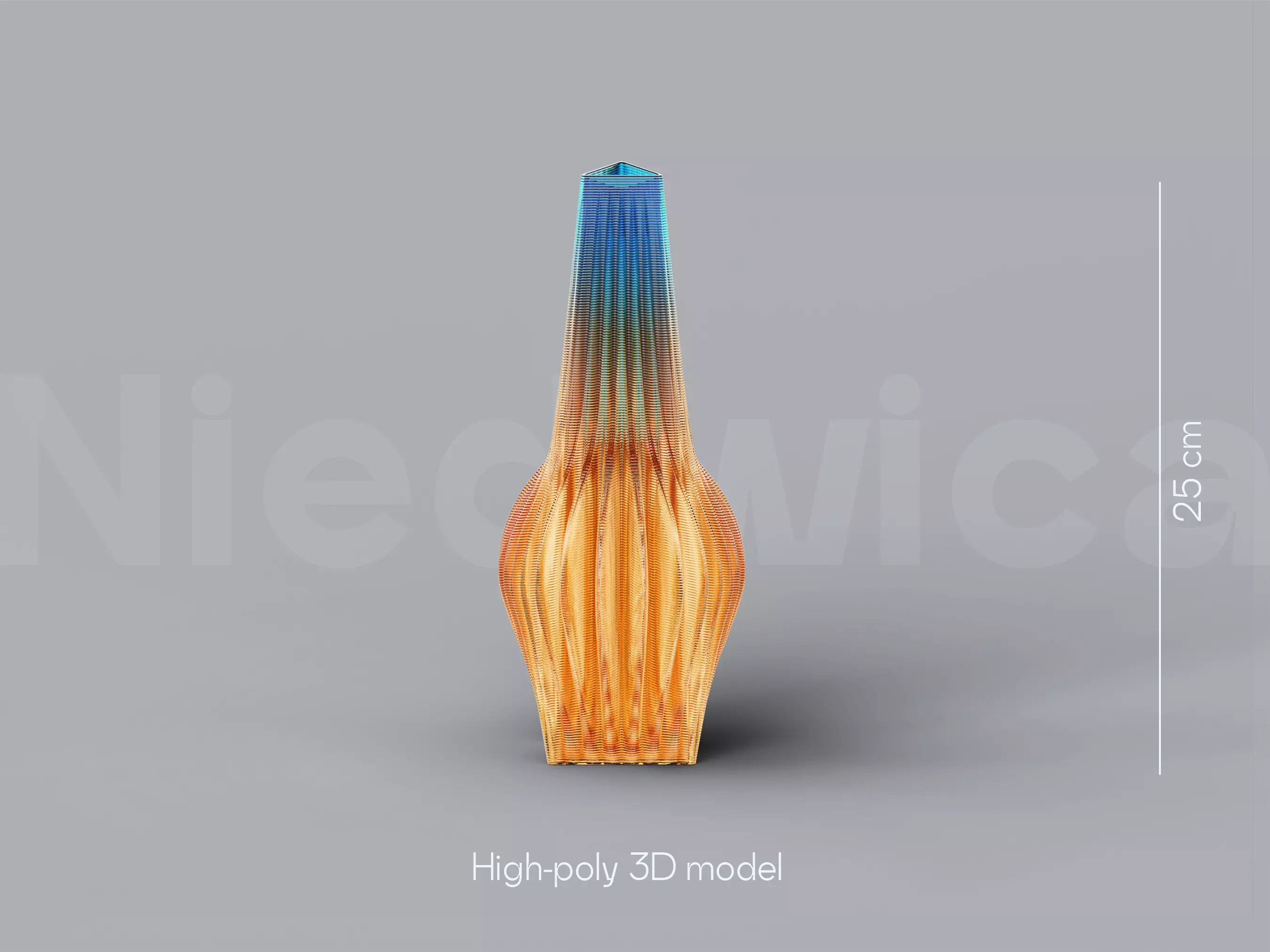 NIEDWICA VASE D-10 3D PRINTING VASE 3D MODEL STL FILE 3D print model_0