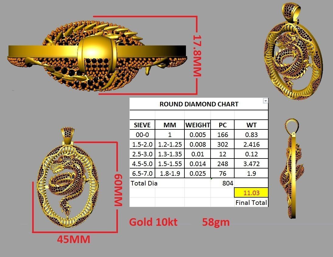 Dragon 3D Model 3D print model_2