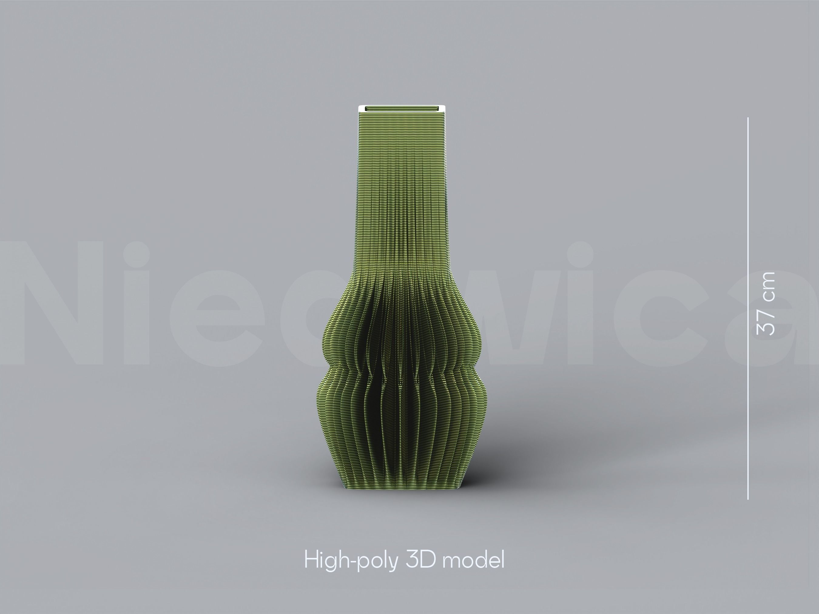 NIEDWICA VASE E-4 3D PRINTING VASE 3D MODEL STL FILE 3D print model_1