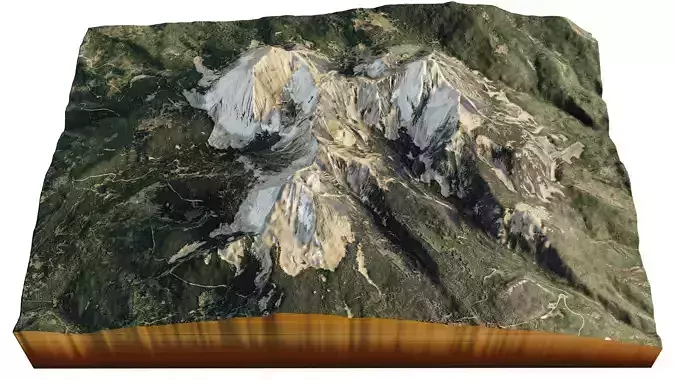 Mount Peale 3d model landscape 3D model