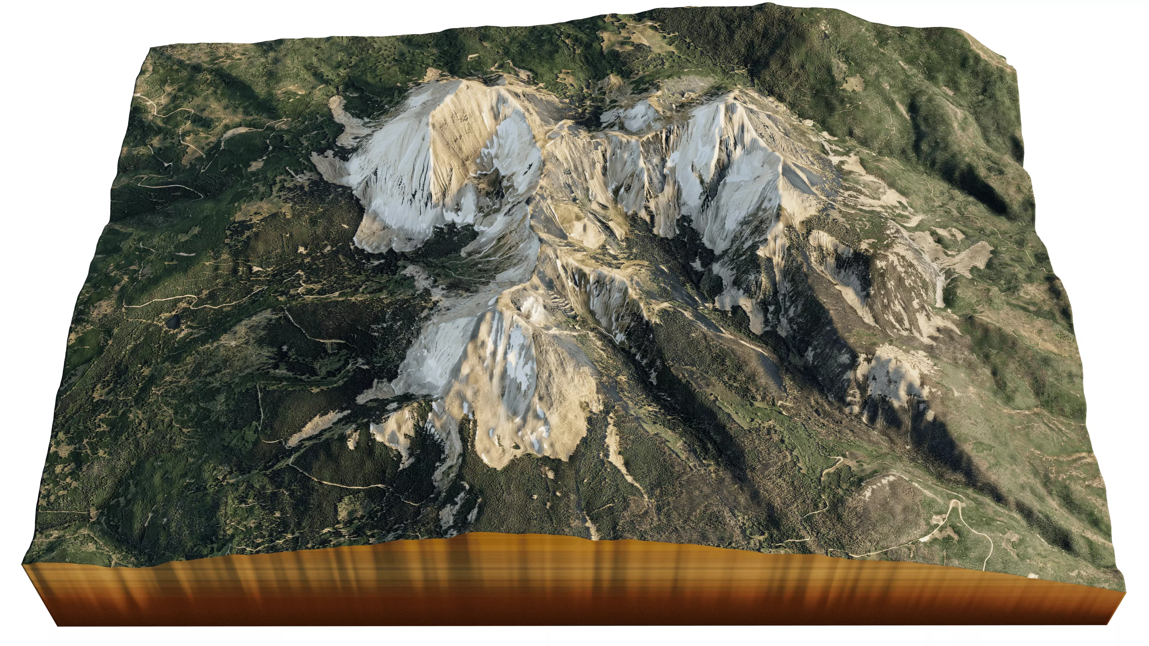 Mount Peale 3d model landscape 3D model
