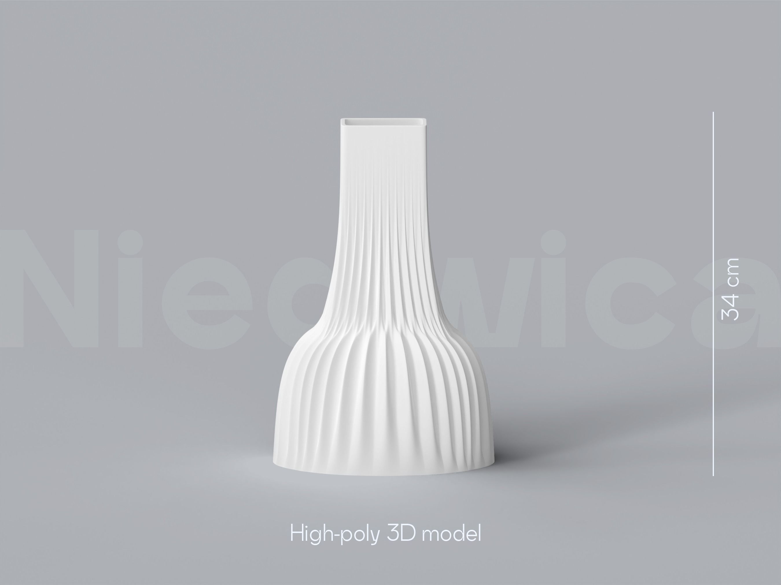 NIEDWICA VASE E-5 3D PRINTING VASE 3D MODEL STL FILE 3D print model_2