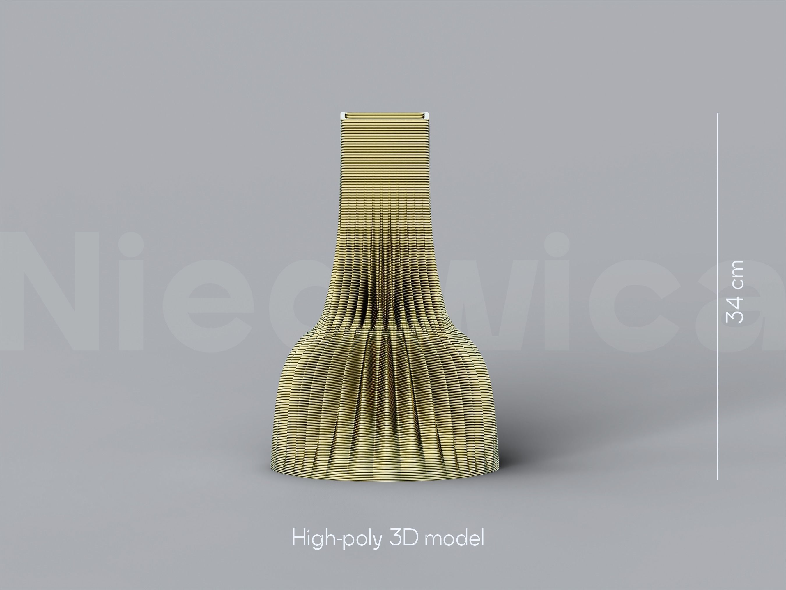 NIEDWICA VASE E-5 3D PRINTING VASE 3D MODEL STL FILE 3D print model_1