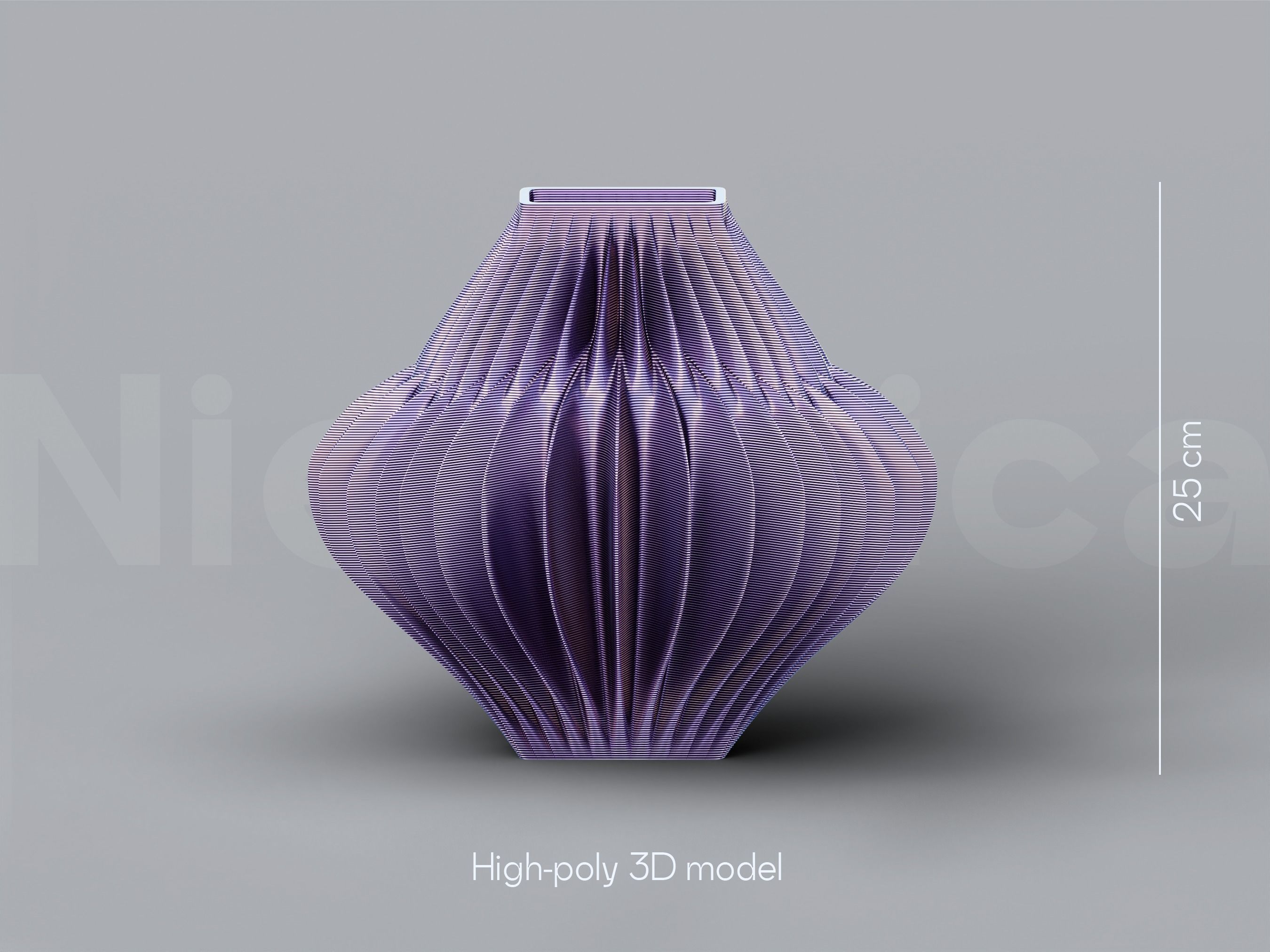 NIEDWICA VASE E-7 3D PRINTING VASE 3D MODEL STL FILE 3D print model_2