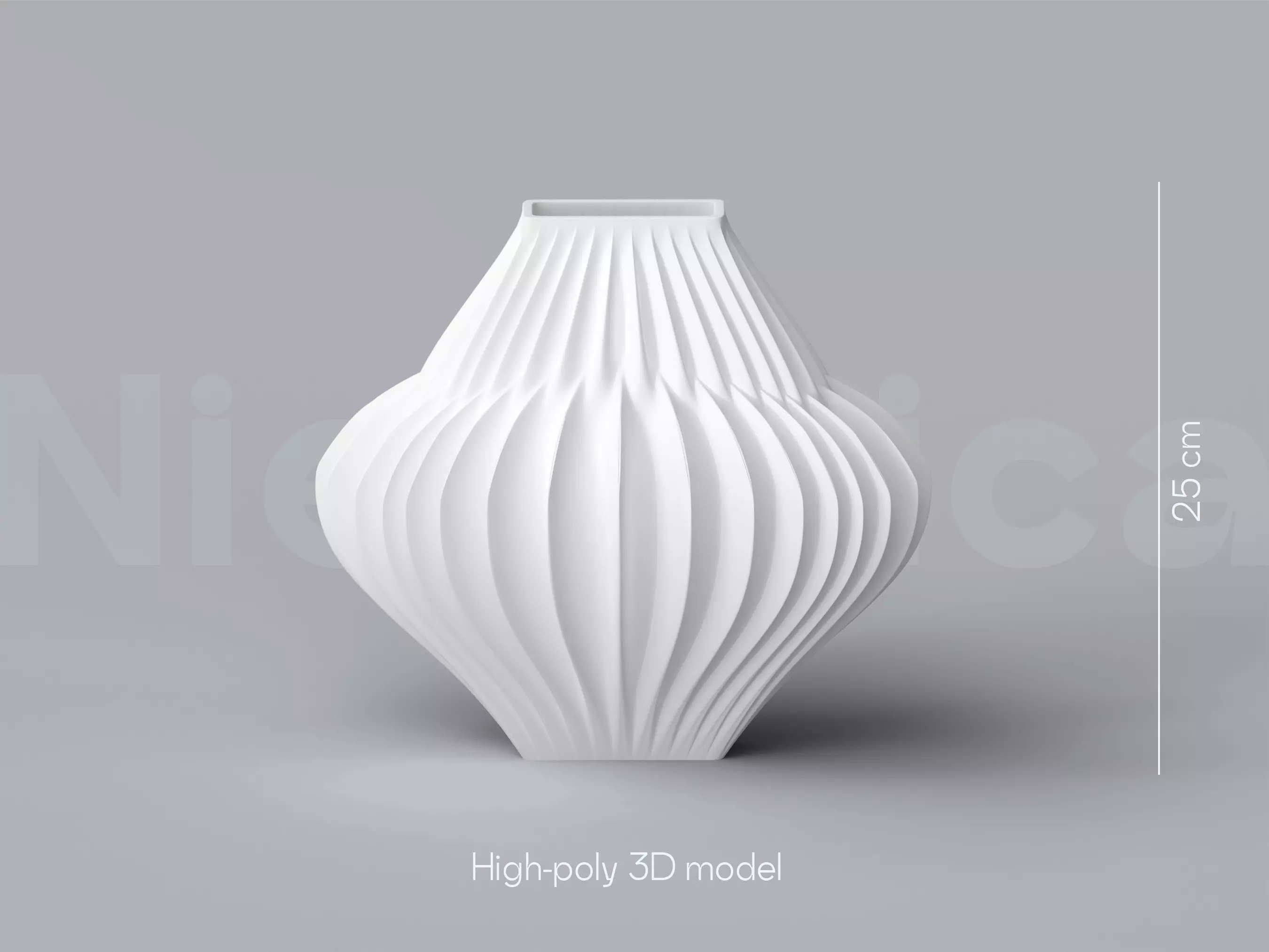 NIEDWICA VASE E-7 3D PRINTING VASE 3D MODEL STL FILE 3D print model_0