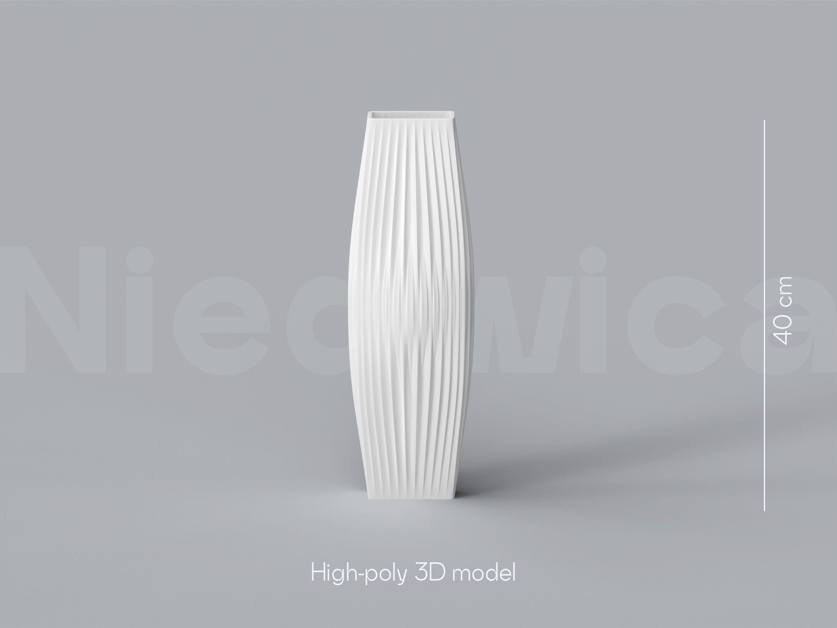 NIEDWICA VASE E-8 3D PRINTING VASE 3D MODEL STL FILE 3D print model_2
