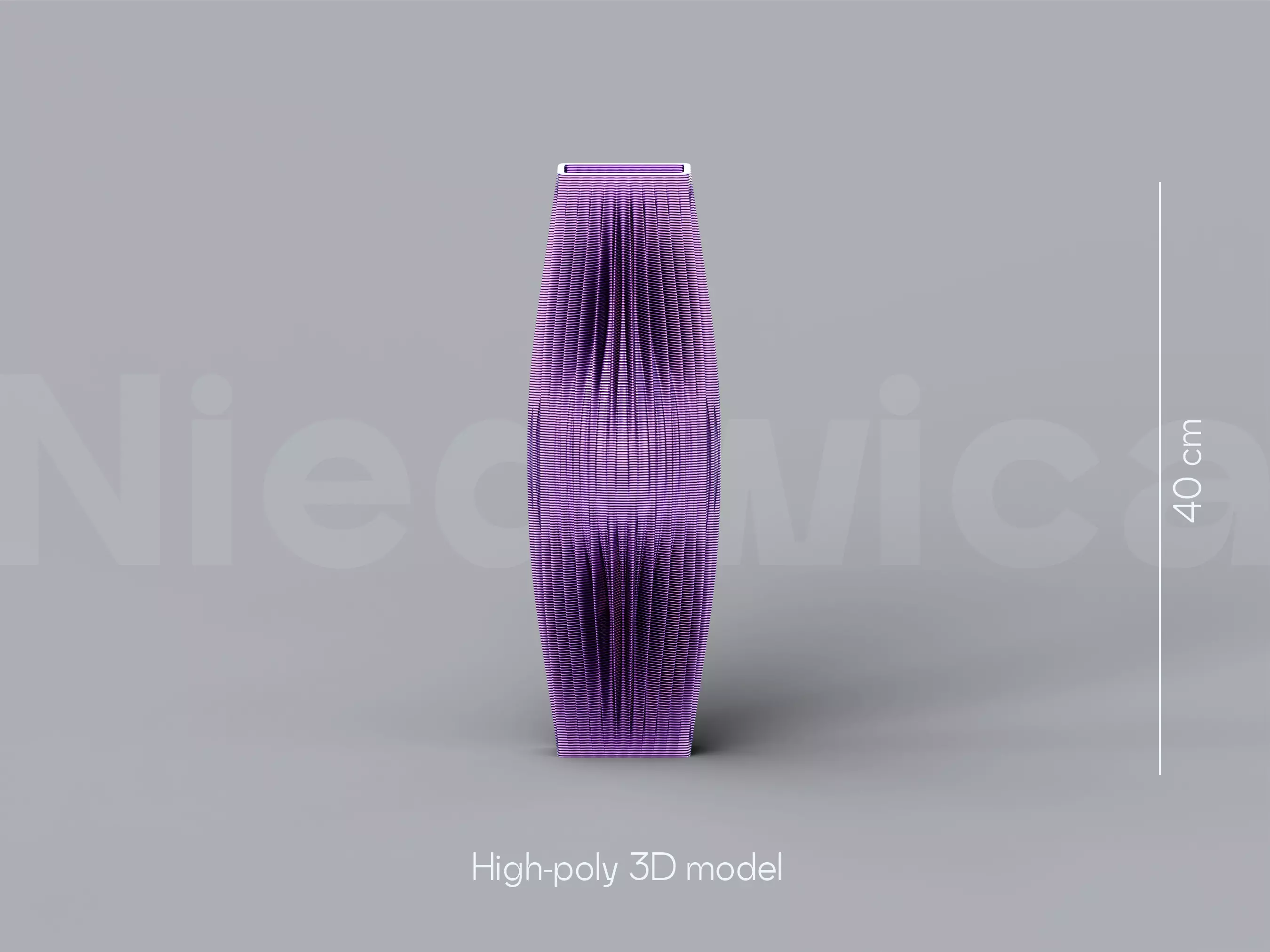 NIEDWICA VASE E-8 3D PRINTING VASE 3D MODEL STL FILE 3D print model_0