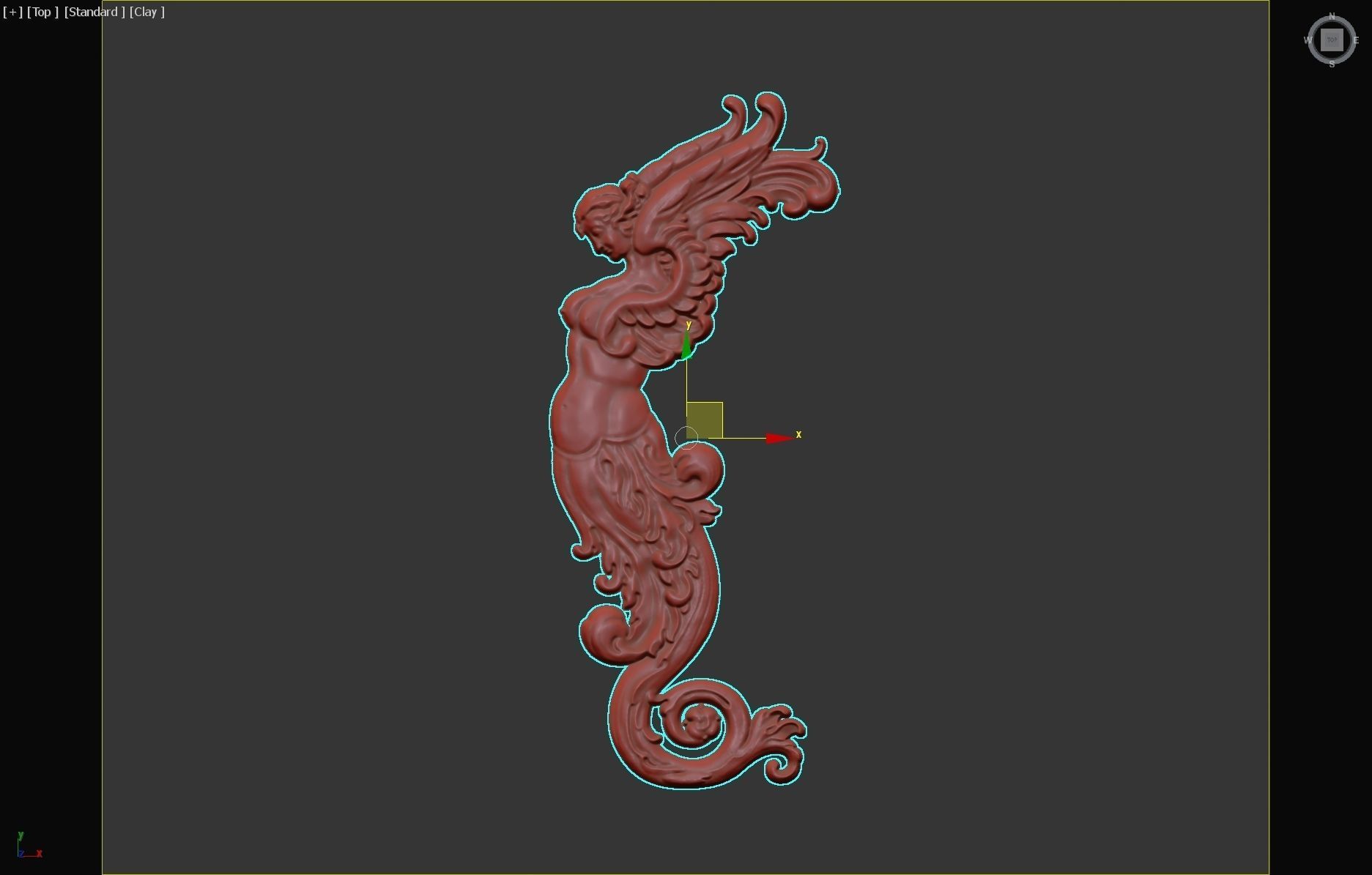 free 2 ornamental classic decoration 3d model kitbash vol 35 Free 3D model_3