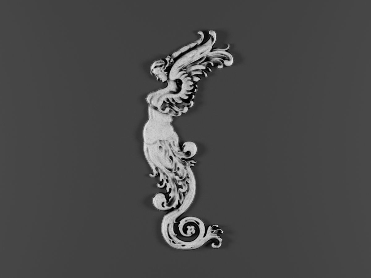 free 2 ornamental classic decoration 3d model kitbash vol 35 Free 3D model_1